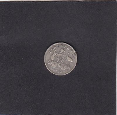 Beschrijving: 3 Pence GEORGIUS V 